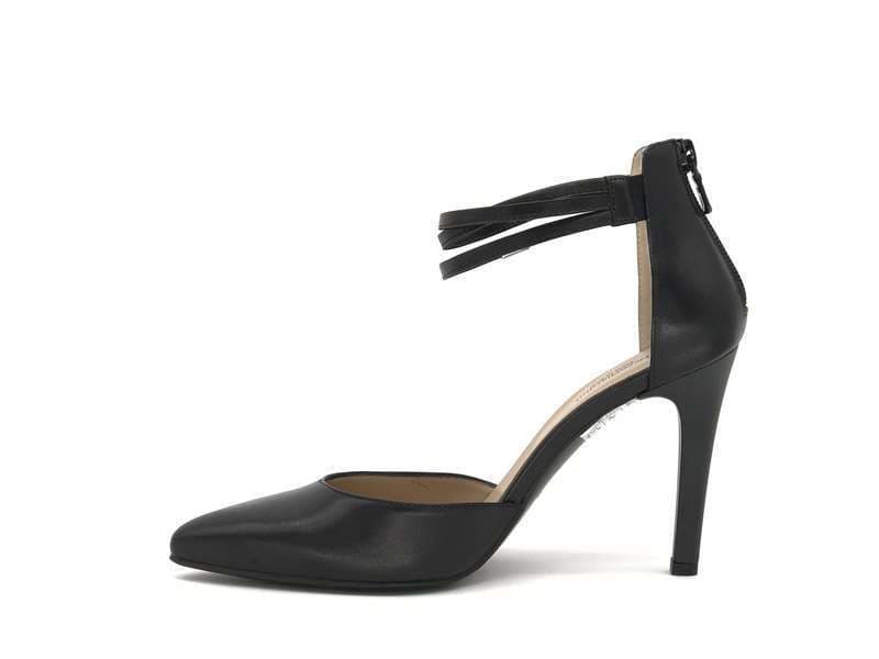 NERO GIARDINI Décolleté in pelle nera con cinturino P805490DE 100 in Scarpe col tacco Calzature Durello - Agna, commercioVirtuoso.it