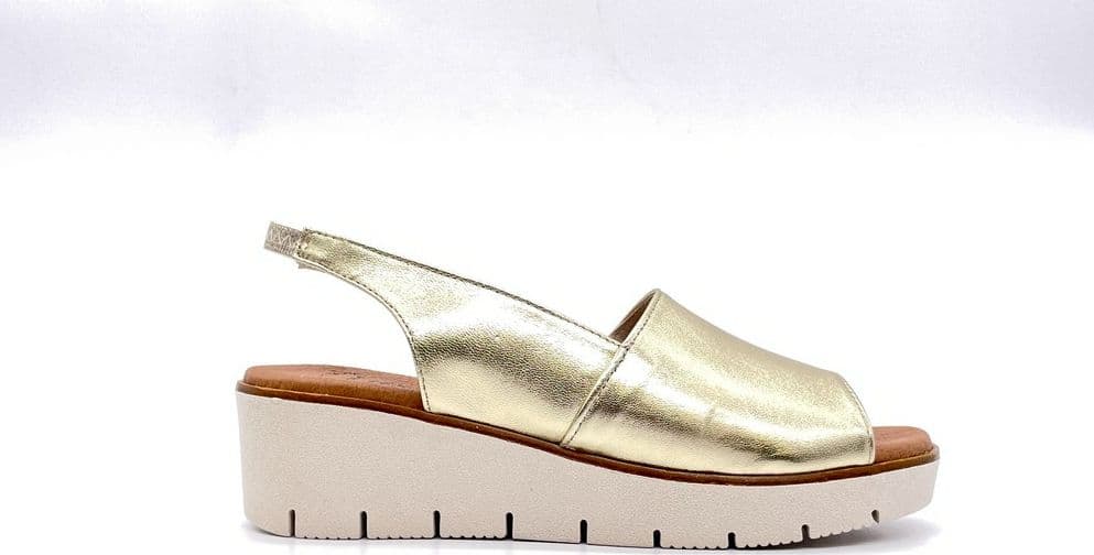 LUXDIVE Sandalo Donna Zeppa Oro in Sandali moda Calzature Durello - Agna, commercioVirtuoso.it