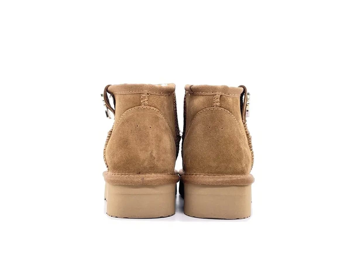 Patrizia pepe stivaletti donna in crosta camel platform dettaglio logo in Stivali Calzature Durello - Agna, commercioVirtuoso.it