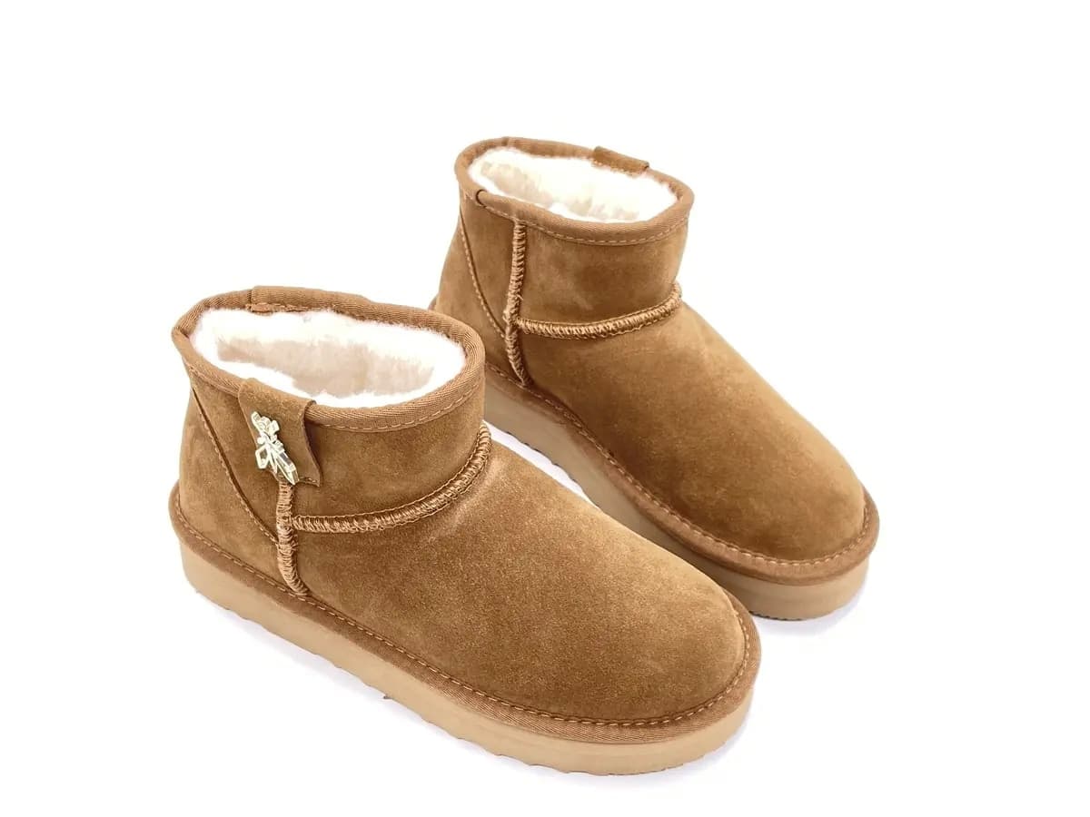 Patrizia pepe stivaletti donna in crosta camel platform dettaglio logo in Stivali Calzature Durello - Agna, commercioVirtuoso.it