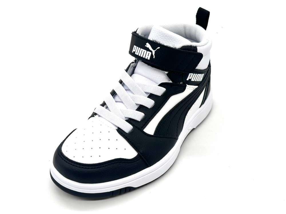 Puma Rebound Sneakers Bambino White Black in Sneaker casual Calzature Durello - Agna, commercioVirtuoso.it