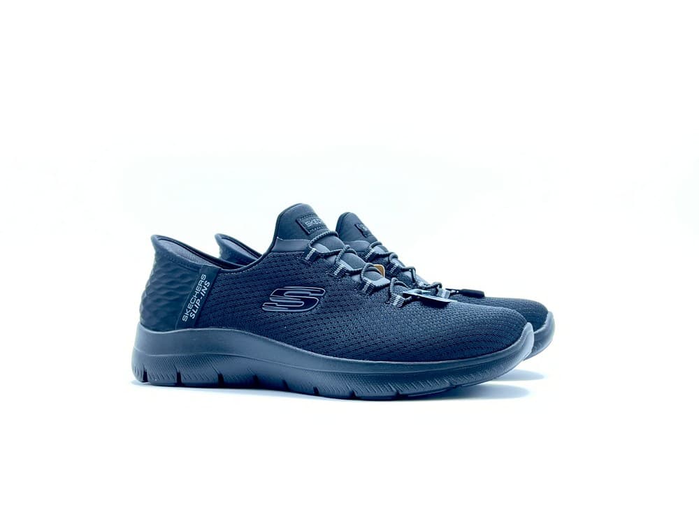 SKECHERS Slip - in DIAMOND DREAM IN tessuto nero - 5