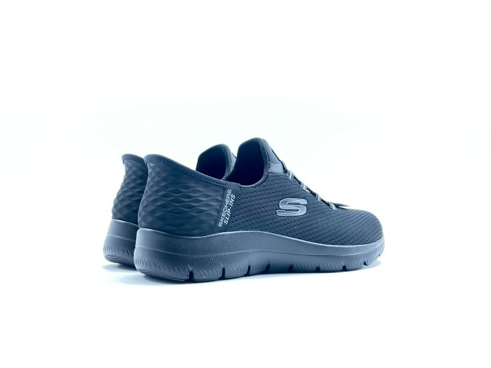 SKECHERS Slip - in DIAMOND DREAM IN tessuto nero in Sneaker casual Calzature Durello - Agna, commercioVirtuoso.it