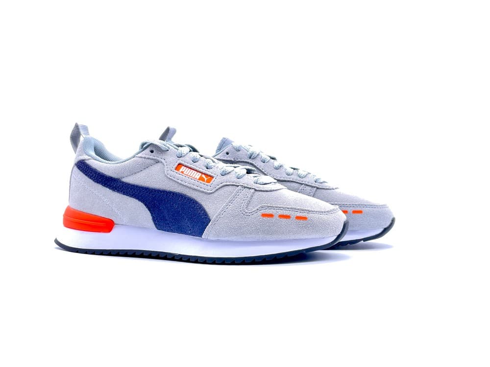 Puma R78 Sneakers Ragazzo Grigio Arancione - 5