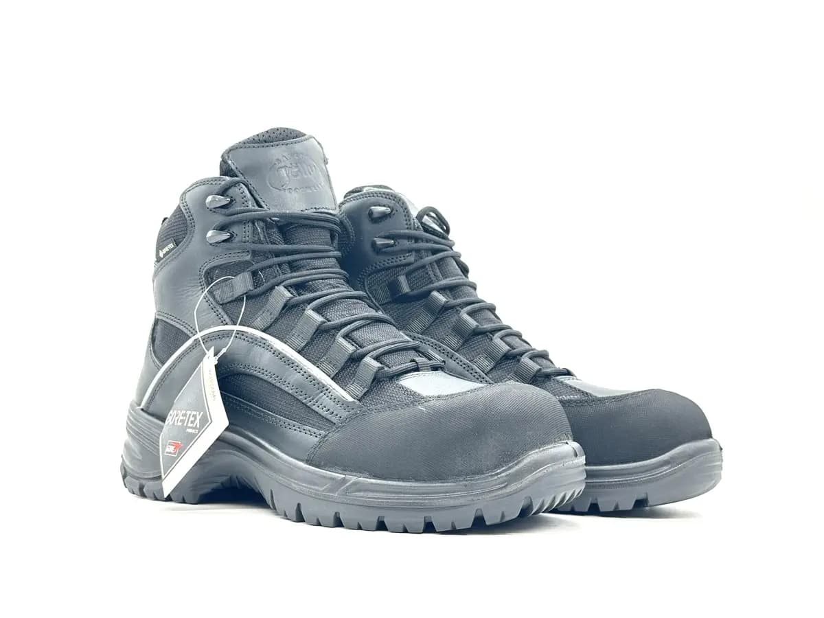 Scarponcini uomo antinfortunistici Militare pelle S3 Goretex metal free - 6