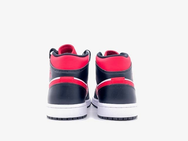 NIKE JORDAN 1 MID Black Fire Red White in Sneaker casual Calzature Durello - Agna, commercioVirtuoso.it