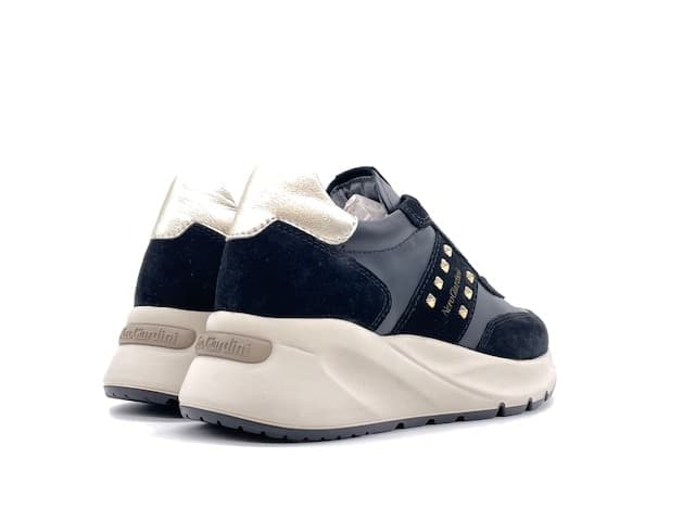 NERO GIARDINI Sneakers Donna Velour Nero in Sneaker casual Calzature Durello - Agna, commercioVirtuoso.it