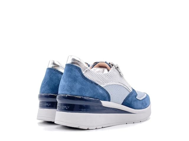 Stonefly Scarpa Donna Cream 40 Blue in Sneaker casual Calzature Durello - Agna, commercioVirtuoso.it