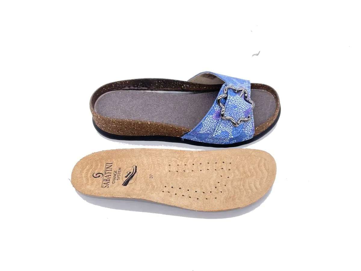 SABATINI Ciabatta donna a fascia Lolita Cobalto in Infradito e ciabatte da spiaggia Calzature Durello - Agna, commercioVirtuoso.it