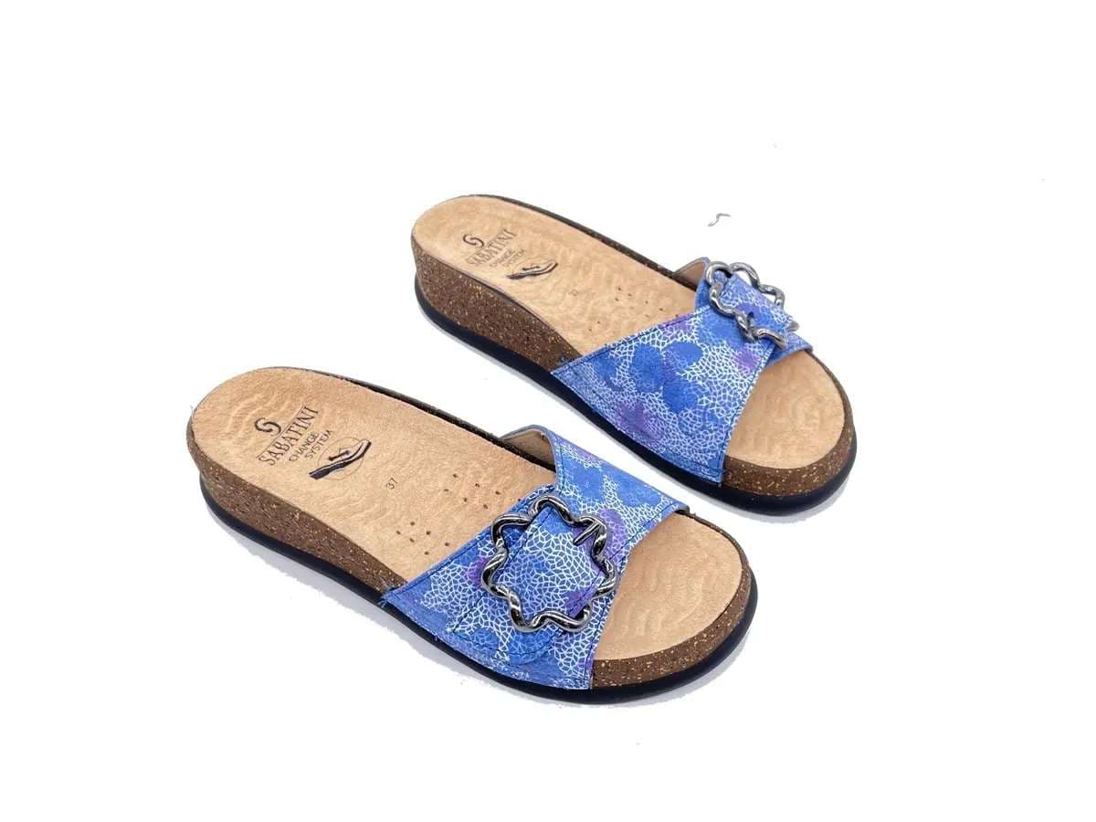 SABATINI Ciabatta donna a fascia Lolita Cobalto in Infradito e ciabatte da spiaggia Calzature Durello - Agna, commercioVirtuoso.it