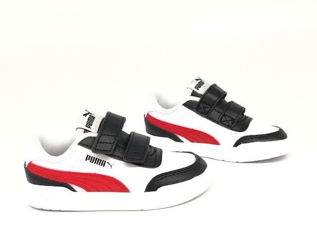 Puma Caracal V Inf bianca rossa nera in Sneaker casual Calzature Durello - Agna, commercioVirtuoso.it
