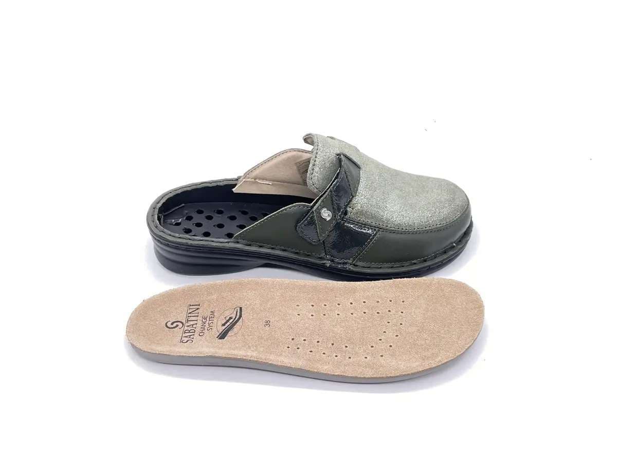 SABATINI Ciabatte donna Galaxy Brina Militare in Sandali moda Calzature Durello - Agna, commercioVirtuoso.it