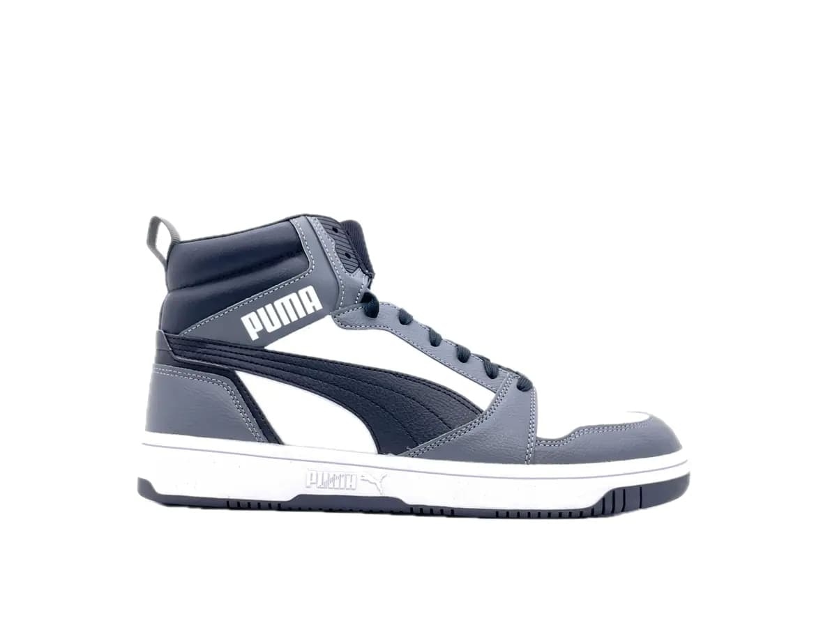 Puma REBOUND V6 Sneakers alte uomo bianche e nere in Sneaker casual Calzature Durello - Agna, commercioVirtuoso.it