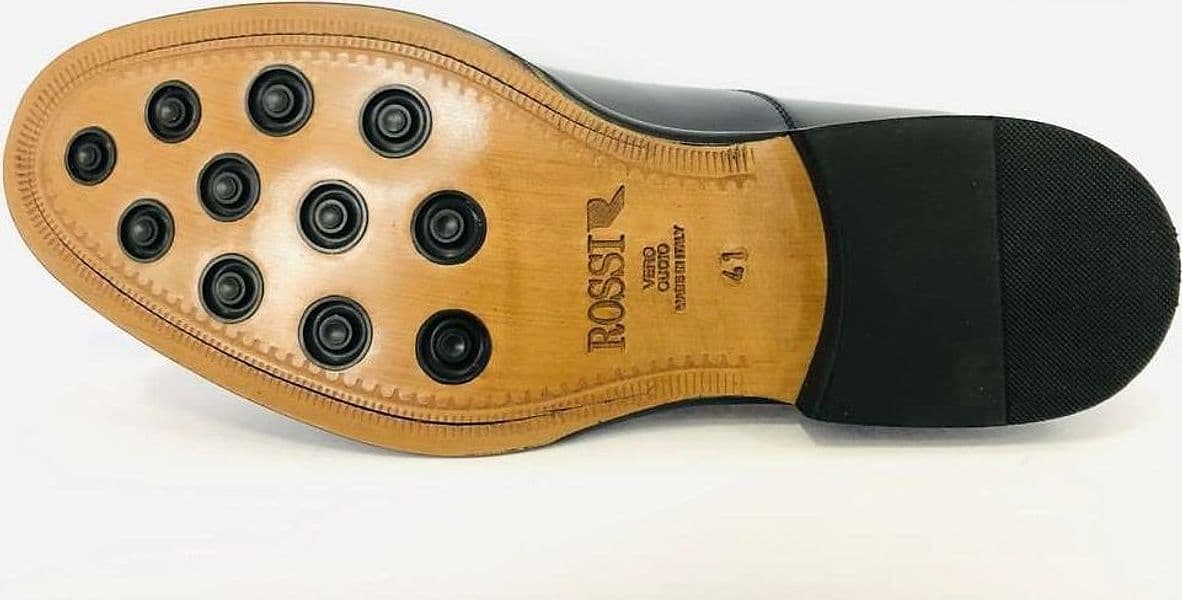 ROSSI Scarpa classica da uomo con puntale abrasivata blu in Scarpe stringate basse Calzature Durello - Agna, commercioVirtuoso.it