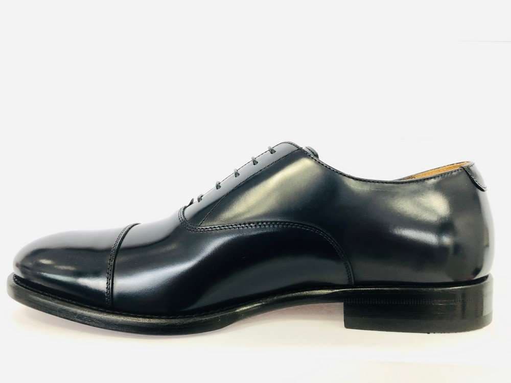 ROSSI Scarpa classica da uomo con puntale abrasivata blu in Scarpe stringate basse Calzature Durello - Agna, commercioVirtuoso.it