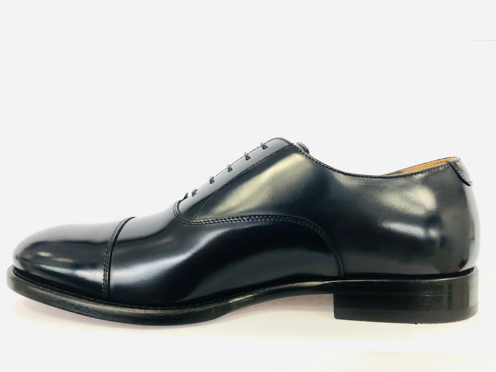 ROSSI Scarpa classica da uomo con puntale abrasivata blu in Scarpe stringate basse Calzature Durello - Agna, commercioVirtuoso.it