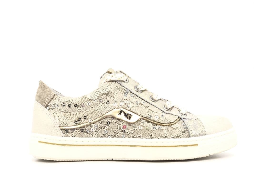NERO GIARDINI Sneakers bambina Luxury Champagne platino - 7