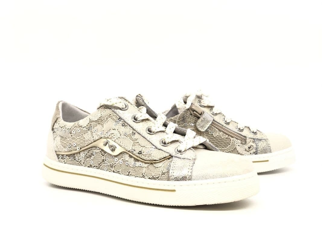 NERO GIARDINI Sneakers bambina Luxury Champagne platino in Sneaker casual Calzature Durello - Agna, commercioVirtuoso.it