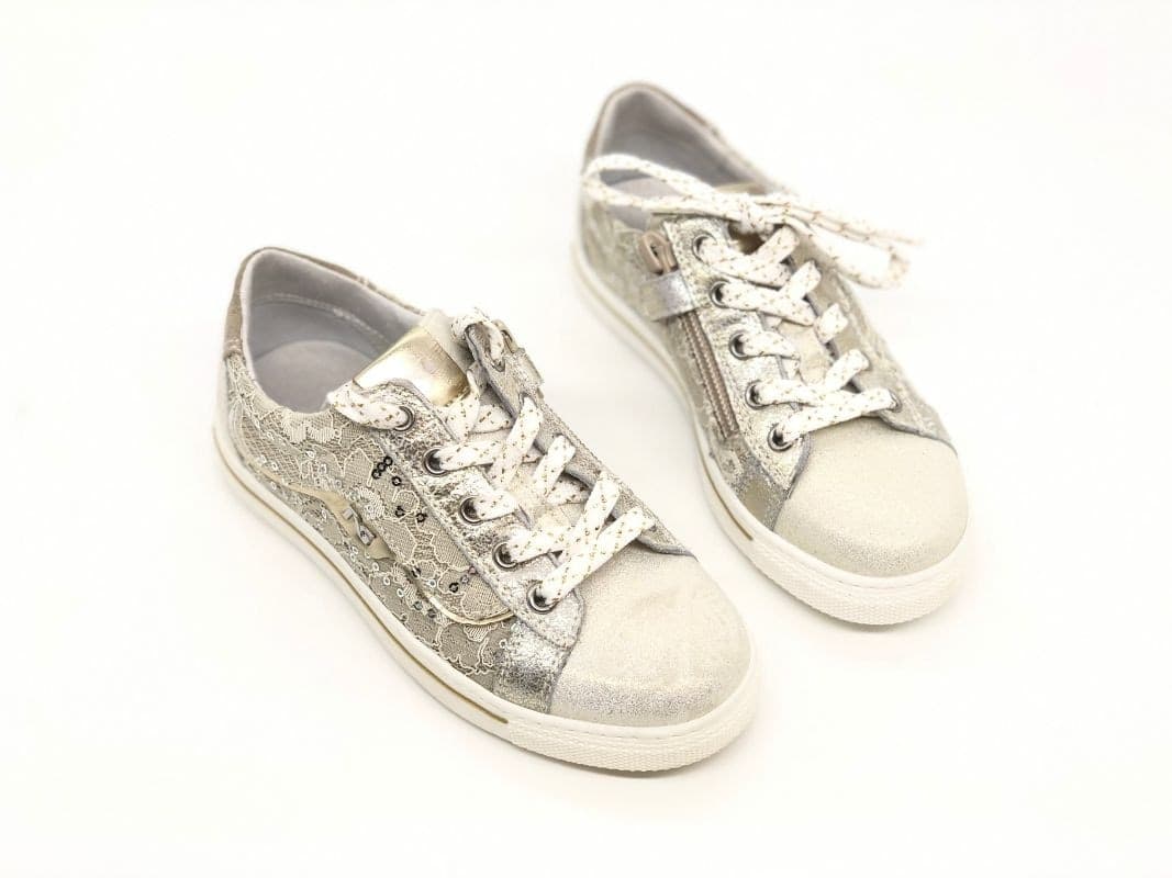 NERO GIARDINI Sneakers bambina Luxury Champagne platino in Sneaker casual Calzature Durello - Agna, commercioVirtuoso.it