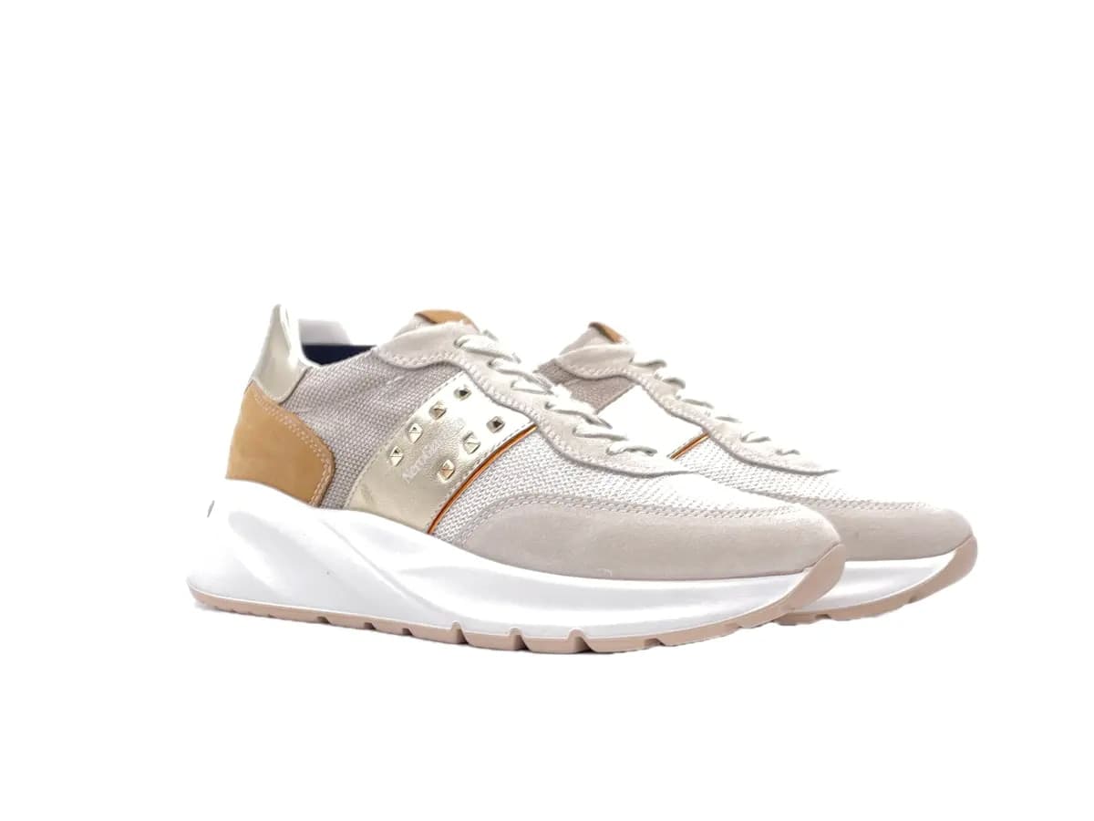 NERO GIARDINI Sneakers Donna Grigio Chiaro in Sneaker casual Calzature Durello - Agna, commercioVirtuoso.it