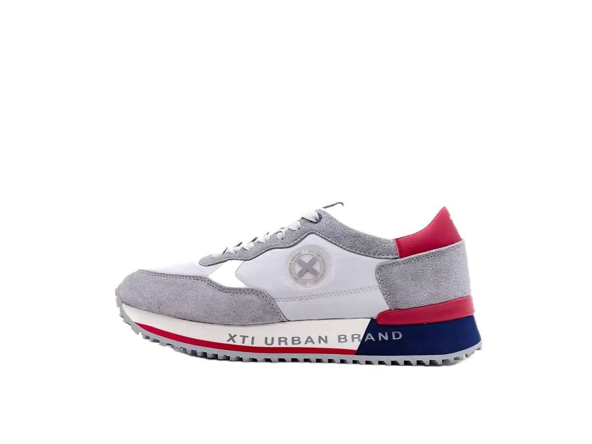XTI Sneakers uomo in tessuto e pelle Grigio in Sneaker casual Calzature Durello - Agna, commercioVirtuoso.it