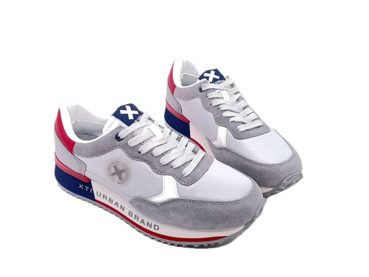 XTI Sneakers uomo in tessuto e pelle Grigio in Sneaker casual Calzature Durello - Agna, commercioVirtuoso.it