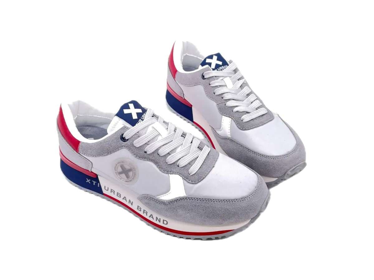 XTI Sneakers uomo in tessuto e pelle Grigio in Sneaker casual Calzature Durello - Agna, commercioVirtuoso.it