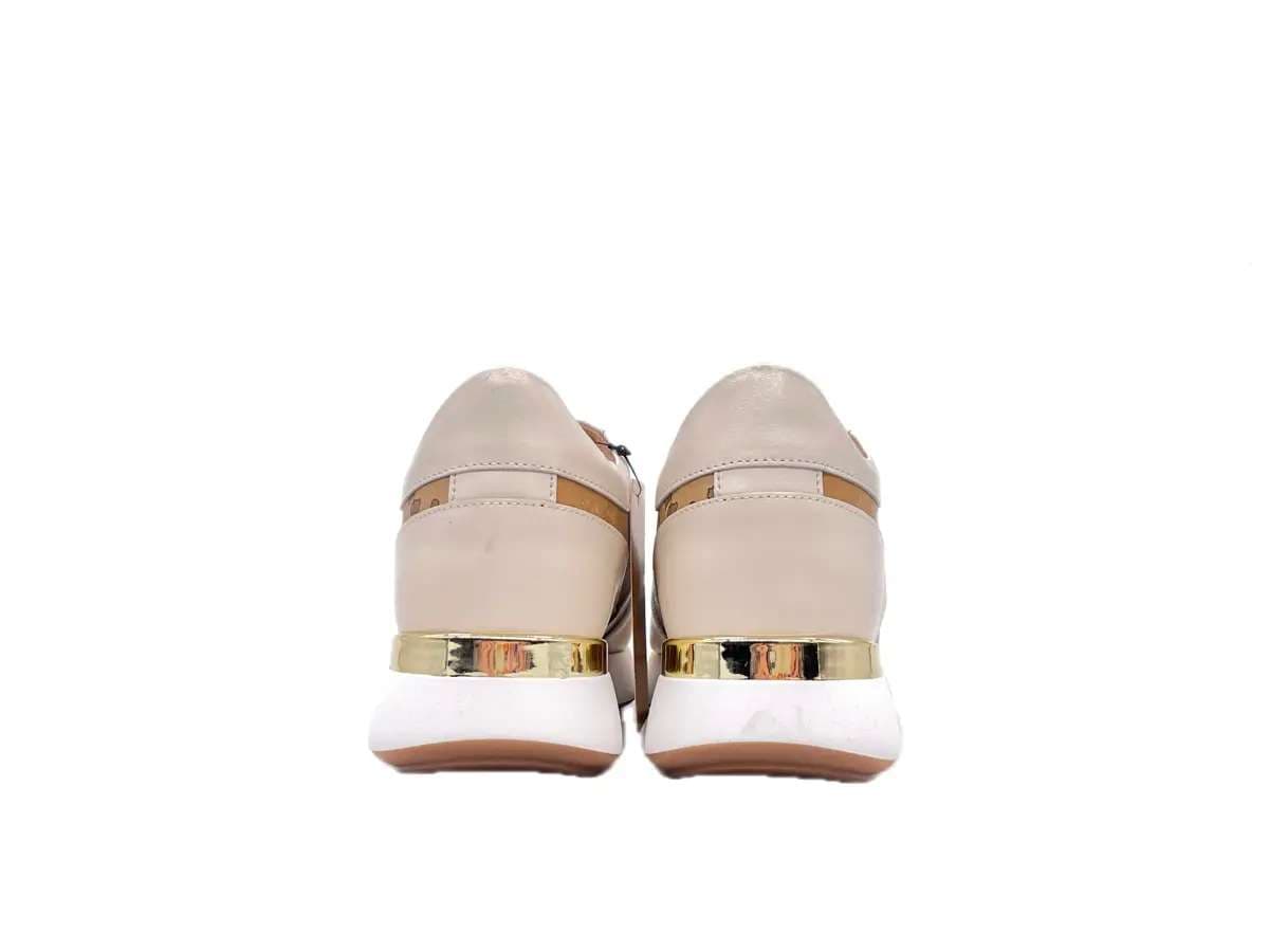 ALVIERO MARTINI 1 Classe Sneakers donna beige Geo e gold in Sneaker casual Calzature Durello - Agna, commercioVirtuoso.it