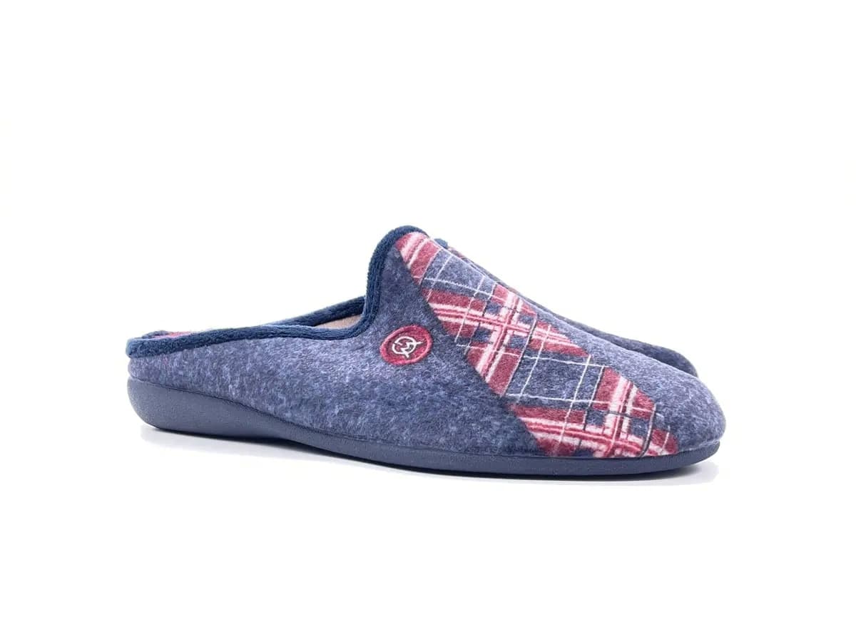 TANAH LOT Ciabatta uomo chiusa in tessuto blu in Pantofole Calzature Durello - Agna, commercioVirtuoso.it