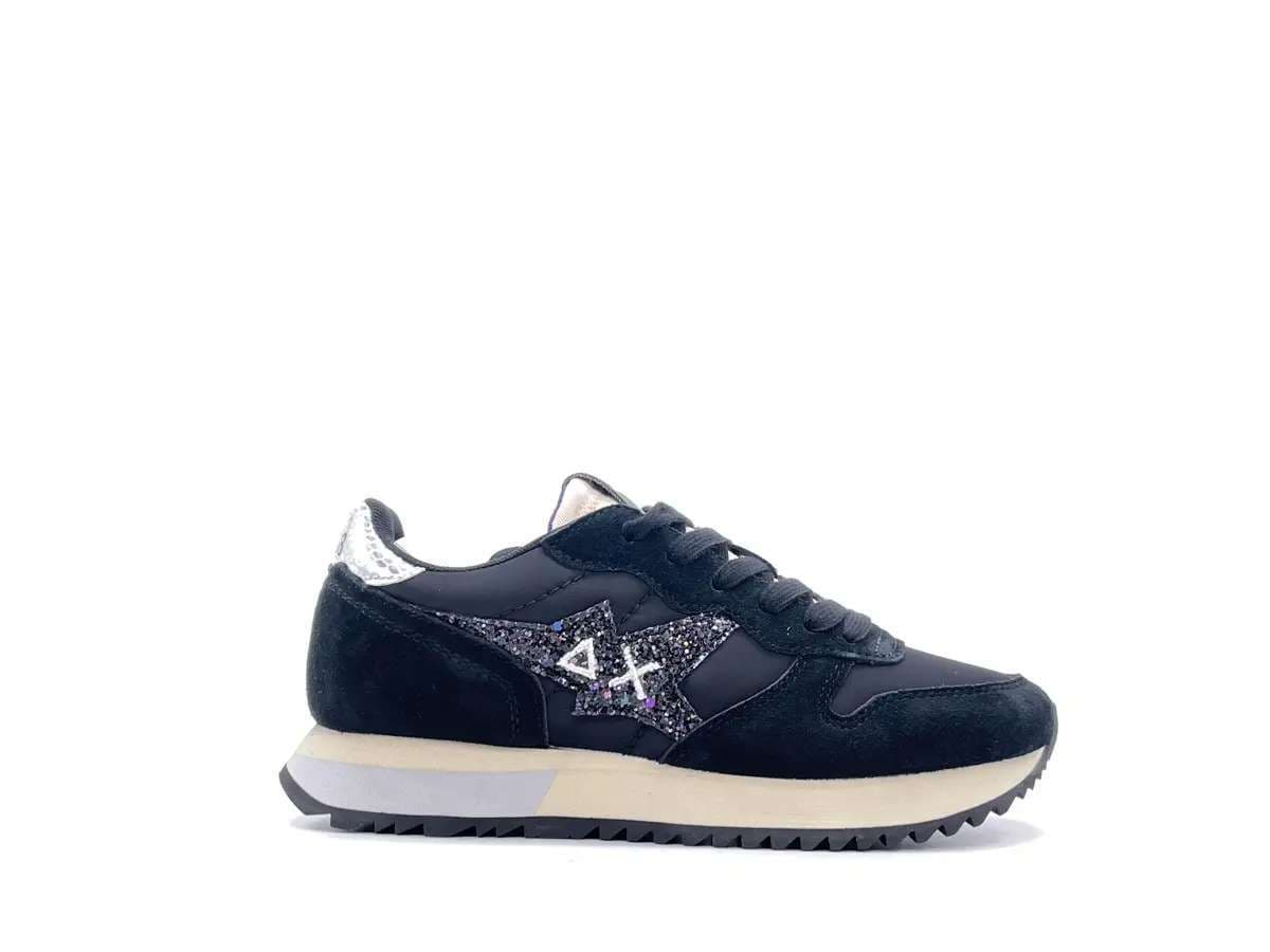 SUN 68 STARGIRL GLITTER LOGO Sneakers donna nere glitter in Sneaker casual Calzature Durello - Agna, commercioVirtuoso.it