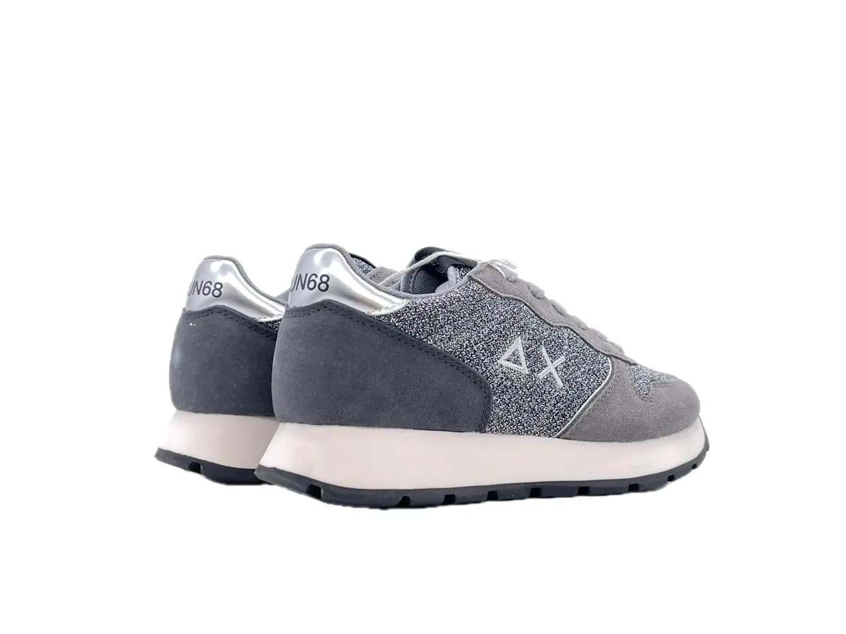 SUN 68 ALLY GLITTER TEXTILE Sneakers donna argento glitter in Sneaker casual Calzature Durello - Agna, commercioVirtuoso.it