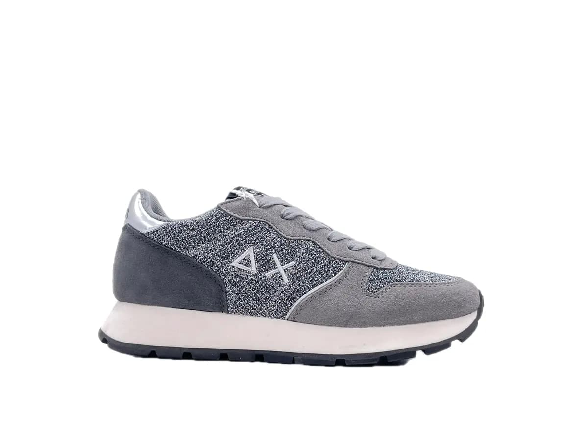 SUN 68 ALLY GLITTER TEXTILE Sneakers donna argento glitter in Sneaker casual Calzature Durello - Agna, commercioVirtuoso.it