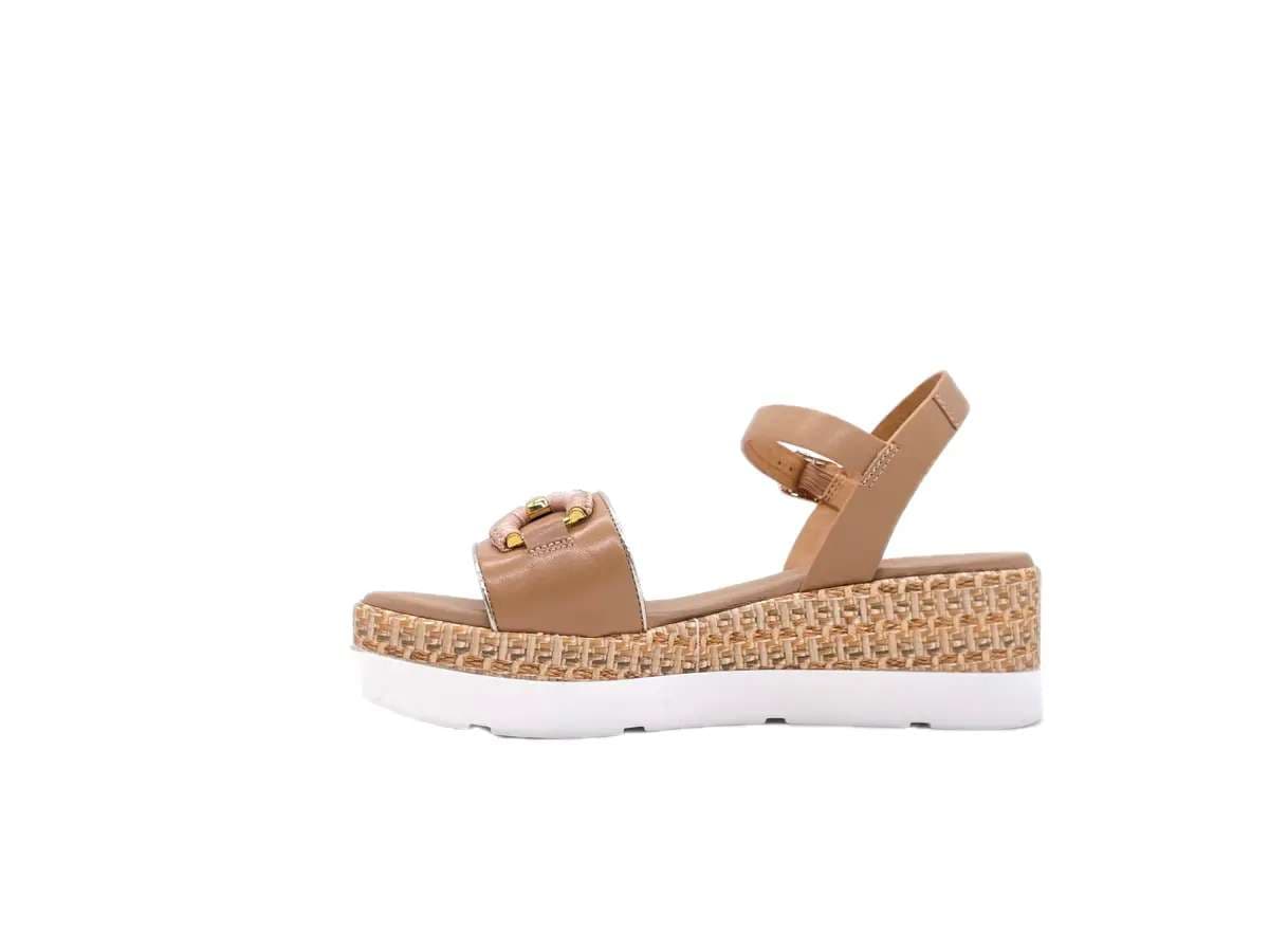 STUDIO MODA Sandali Donna con Zeppa Camel in Sandali moda Calzature Durello - Agna, commercioVirtuoso.it