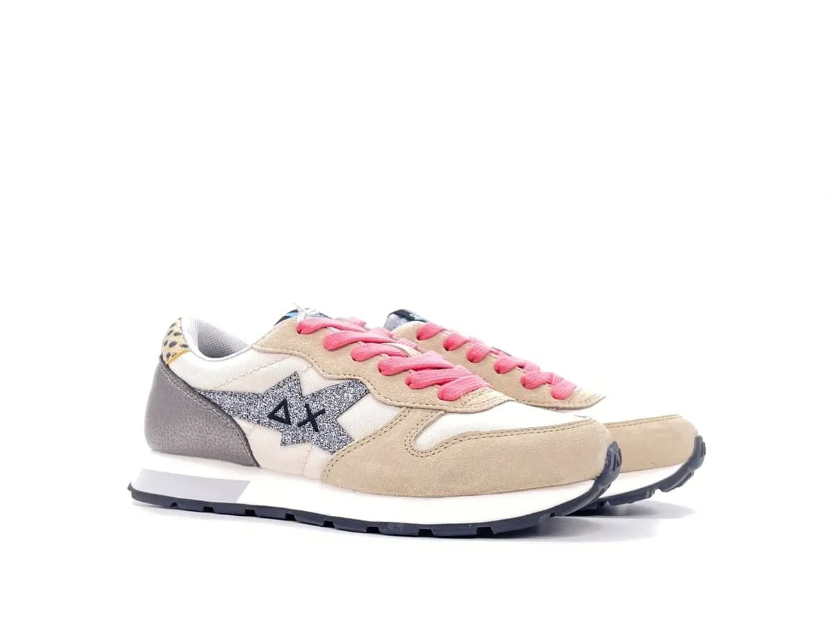SUN68 Running bambina GIRL'S STARGIRL GLITTER LOGO Z43410T Bianco panna - 5