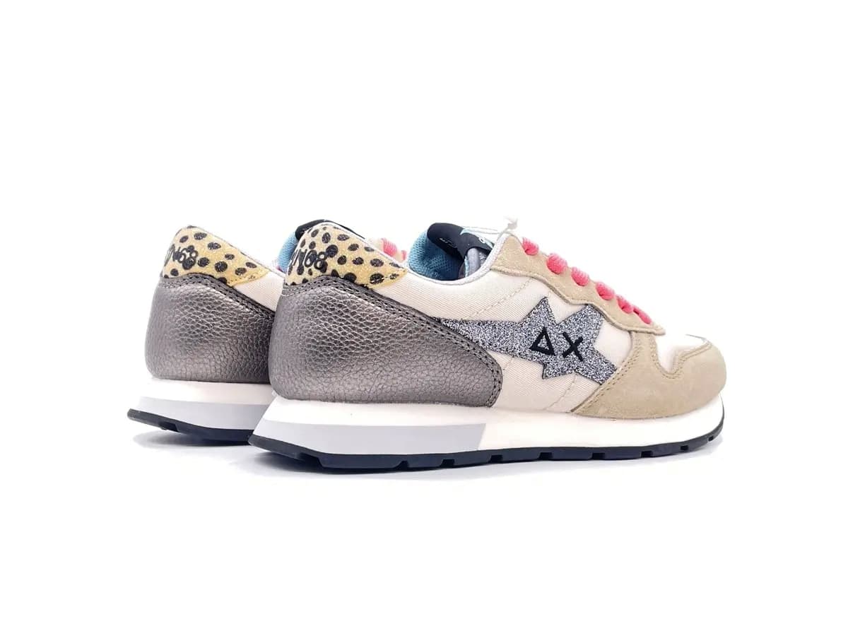 SUN68 Running bambina GIRL'S STARGIRL GLITTER LOGO Z43410T Bianco panna in Sneaker casual Calzature Durello - Agna, commercioVirtuoso.it