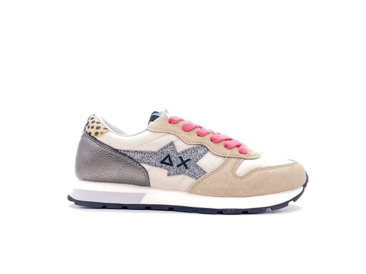 SUN68 Running bambina GIRL'S STARGIRL GLITTER LOGO Z43410T Bianco panna in Sneaker casual Calzature Durello - Agna, commercioVirtuoso.it