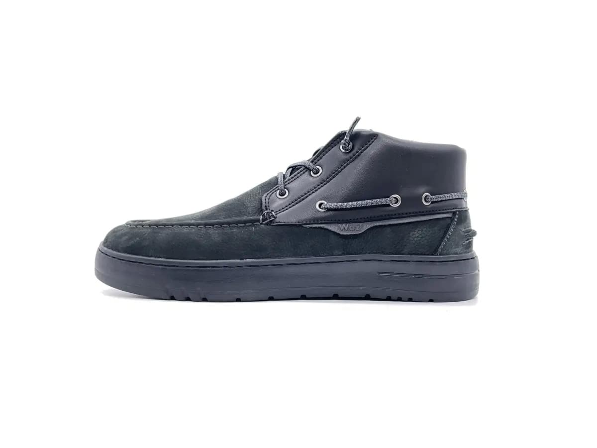 WOZ Scarponcino Uomo Nabuk Black in Stivali Calzature Durello - Agna, commercioVirtuoso.it