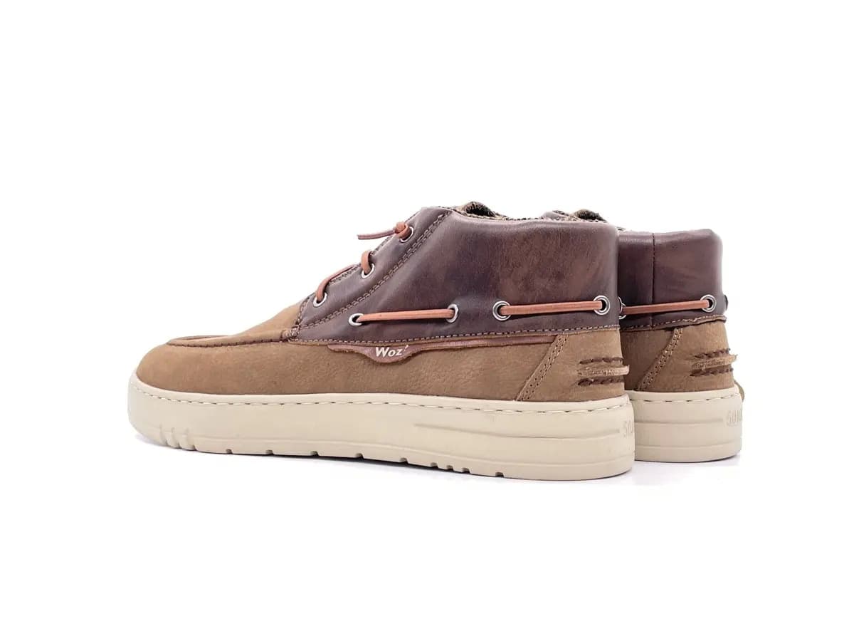 WOZ Scarponcino Uomo Nabuk Brown in Stivali Calzature Durello - Agna, commercioVirtuoso.it