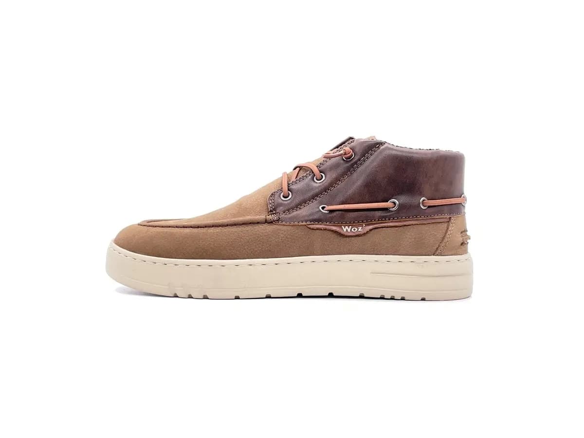 WOZ Scarponcino Uomo Nabuk Brown in Stivali Calzature Durello - Agna, commercioVirtuoso.it