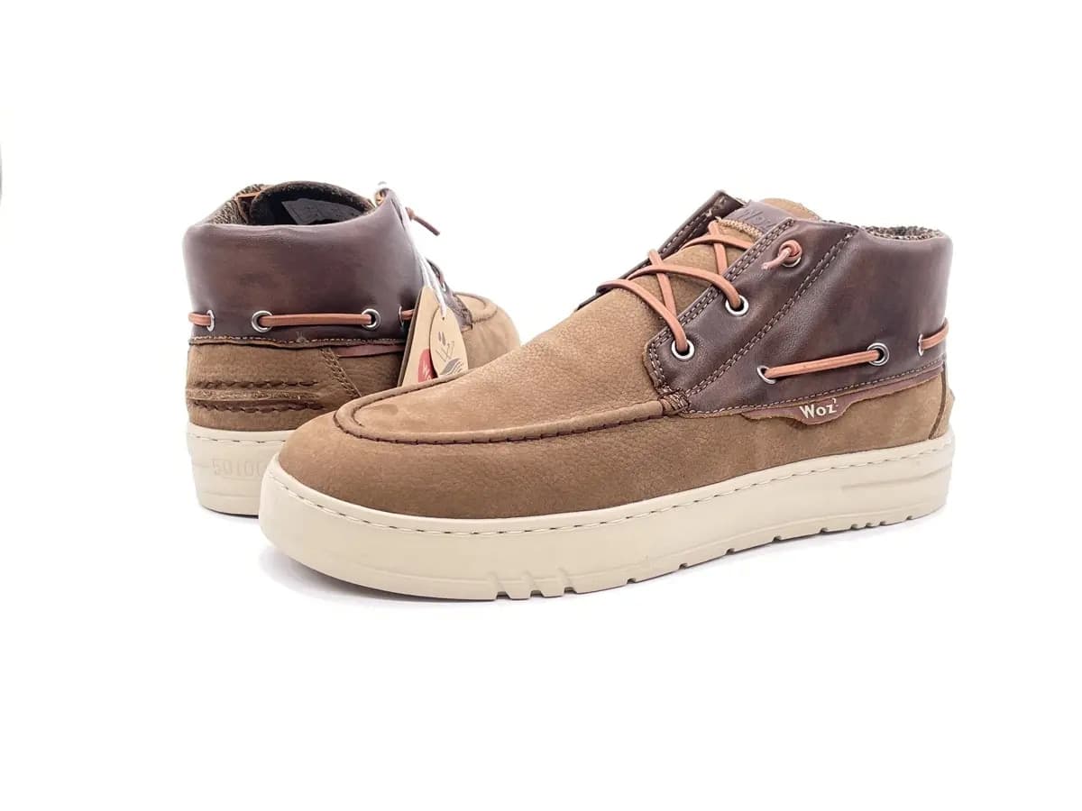 WOZ Scarponcino Uomo Nabuk Brown in Stivali Calzature Durello - Agna, commercioVirtuoso.it