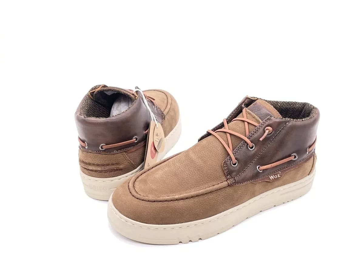 WOZ Scarponcino Uomo Nabuk Brown in Stivali Calzature Durello - Agna, commercioVirtuoso.it