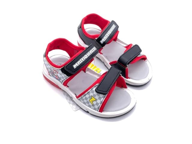 Super Mario Sandali Bambino Black Red in Sandali Calzature Durello - Agna, commercioVirtuoso.it
