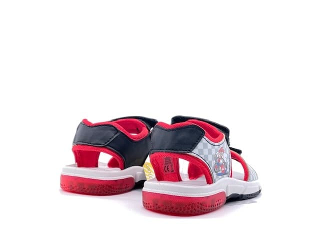 Super Mario Sandali Bambino Black Red in Sandali Calzature Durello - Agna, commercioVirtuoso.it