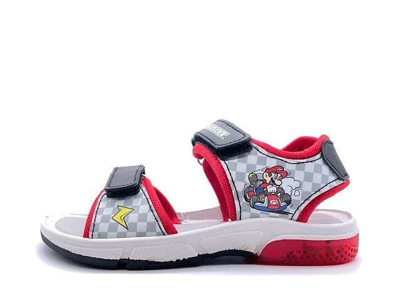 Super Mario Sandali Bambino Black Red in Sandali Calzature Durello - Agna, commercioVirtuoso.it