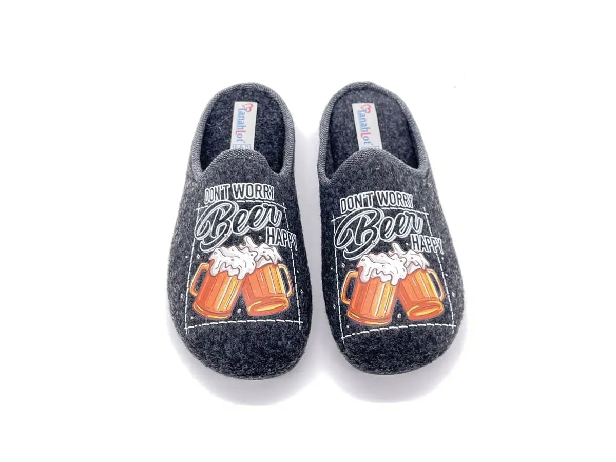 TANAHLOT Ciabatte Chiuse Uomo Antracite Fantasia Birra in Pantofole Calzature Durello - Agna, commercioVirtuoso.it