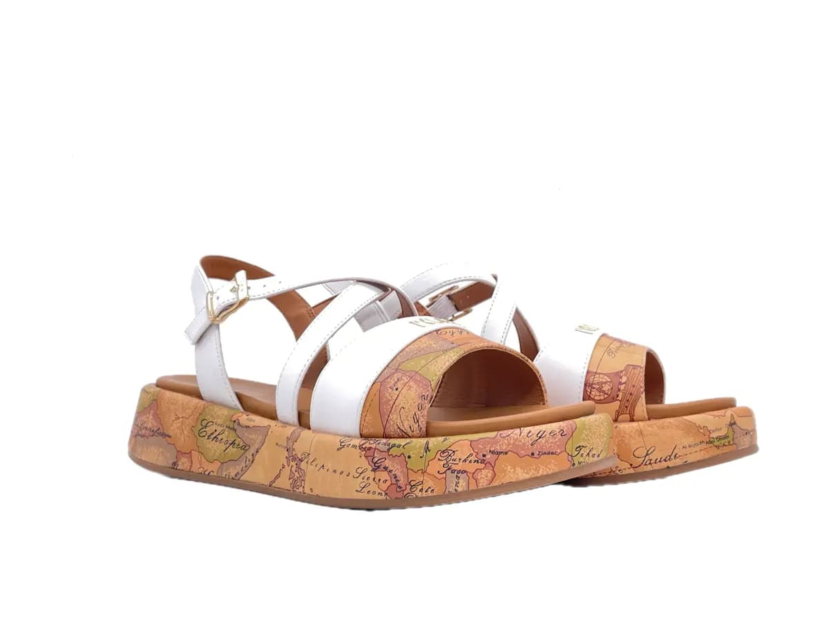 ALVIERO MARTINI 1 CLASSE Sandali donna Beige Geo White - 7