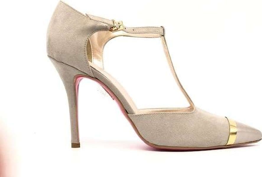 ALTRAMAREA scarpa con tacco da donna in pelle scamosciata beige in Scarpe col tacco Calzature Durello - Agna, commercioVirtuoso.it