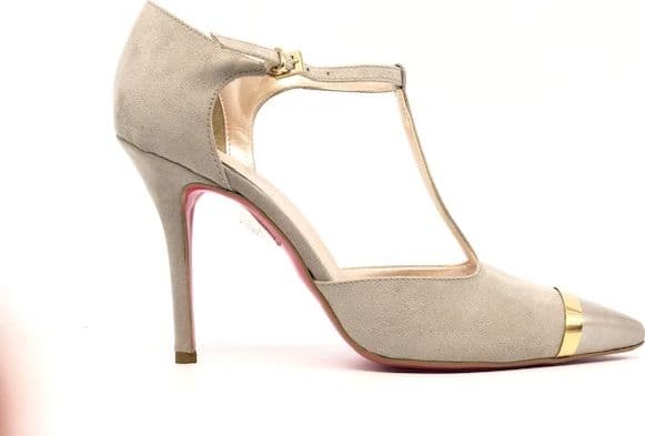 ALTRAMAREA scarpa con tacco da donna in pelle scamosciata beige in Scarpe col tacco Calzature Durello - Agna, commercioVirtuoso.it