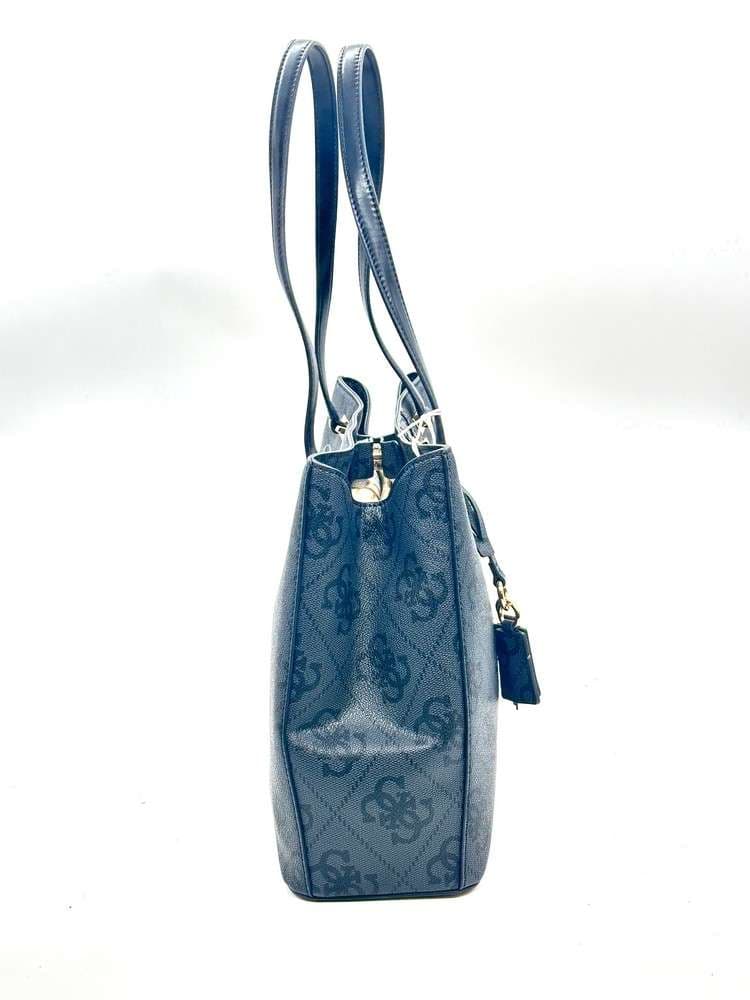 Borsa Guess donna nera con manici e dettagli logati eleganti - 3