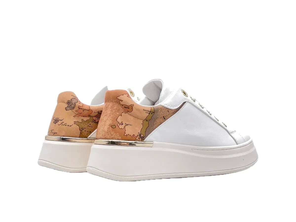 ALVIERO MARTINI 1Classe Sneakers Donna White Beige Geo in Sneaker casual Calzature Durello - Agna, commercioVirtuoso.it